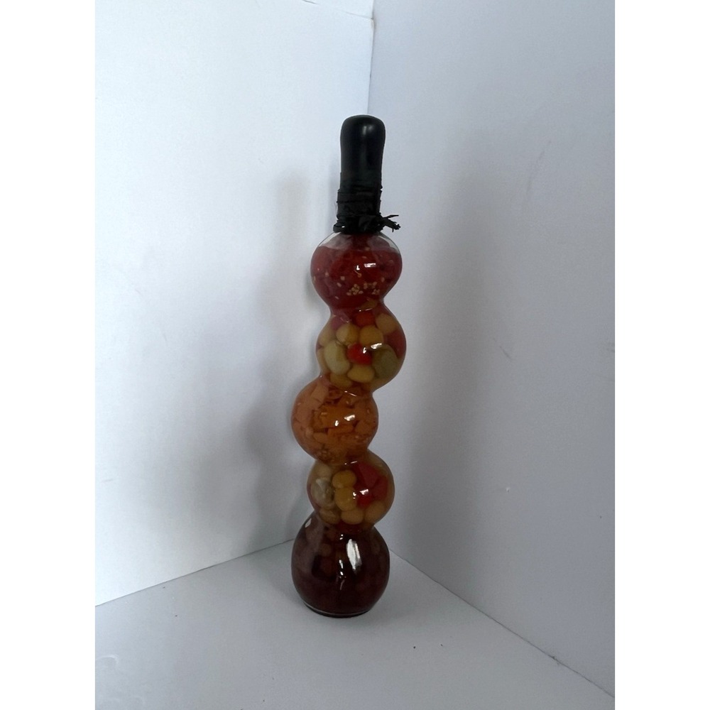Multi Vegetable Infused‎ Oil Vinegar Kitchen Decor Decorative Glass Bottle 16"